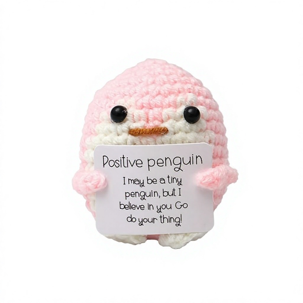 Penguin light pink p-card