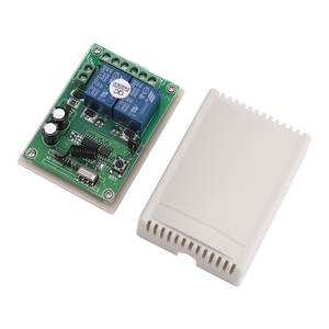 315/433Mhz 12v interruttore remoto a due canali sistema di controllo remoto per luce/motore/garage porta telecomando - Product Image 4