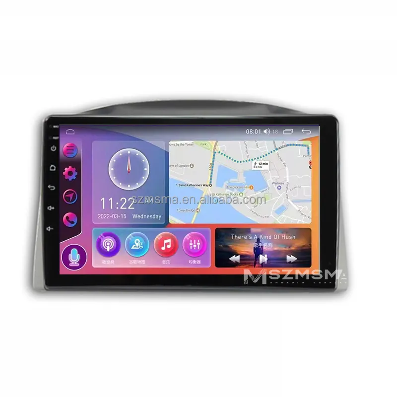راديو وسائط متعددة دي في دي للسيارة أندرويد 11 من Maisimei لسيارة جيب جراندشيروكي بشاشة لمس 10 بوصة 4G GPS DSP 2 Din