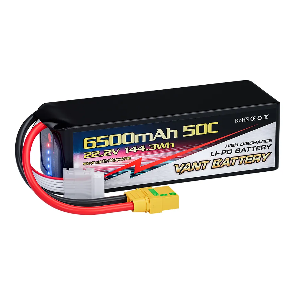 VANT 6S drone 6500mAh 50C 22.2V, baterai drone 4S/6S RC Lipo untuk fotografi udara, drone pertanian