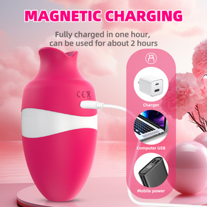 周波数吸引バイブレーターダブルヘッド充電機能付き大人のおもちゃマルチカラー7個 - Product Image 5