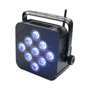 9 adet 18W altı-in-one LED Par ışık mobil Wi-Fi ve pil uzaktan kumanda RGBW UV yayan renk düğün performansları için değişen - Product Image 5