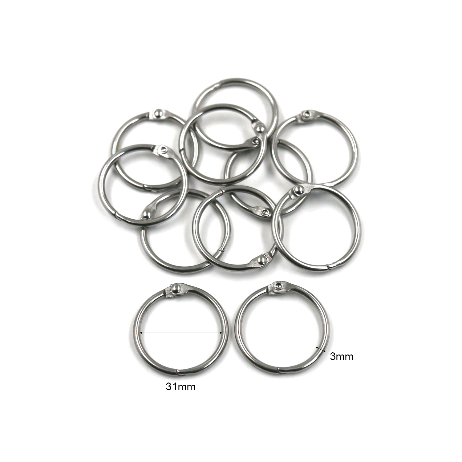 Colore acciaio naturale 31*3mm