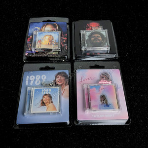 Gift Music Cover Diy Keyring <strong>Key</strong> Chain Disc <strong>Jewel</strong> Wholesale Acrylic Empty Dvd Custom Nfc Album Box case Mini Blank cd Keychain - Product Image 1