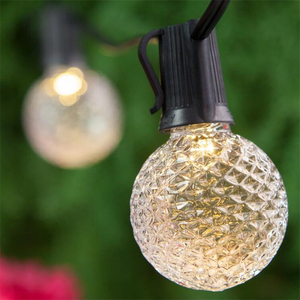 Top Quality Assorted Colors Christmas Light <strong>G40</strong> <strong>LED</strong> Faceted Bulb Plastic - Product Image 4