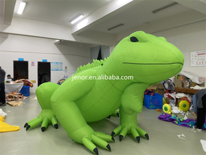 Khổng Lồ Màu Xanh lá cây <span class=keywords><strong>Inflatable</strong></span> iguanas mô hình phim hoạt hình với ánh sáng cho Đảng quảng cáo - Product Image 4