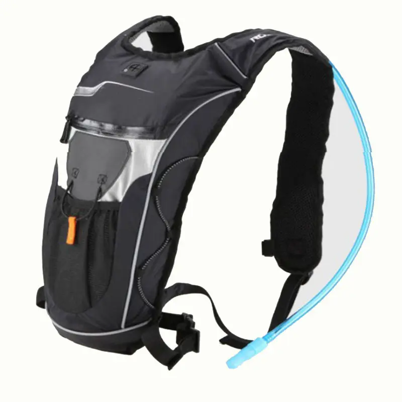Paquete de hidratación de peso ligero para deportes al aire libre, bolsa de vejiga de agua de 2L, mochila para correr y ciclismo