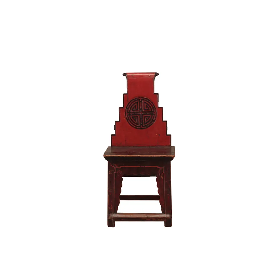 Tabouret en bois d'orme recyclé Antique chinois, Reproduction rustique, vieilles chaises en bois d'assise