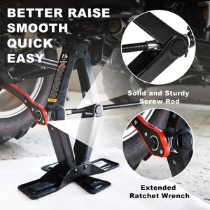 1.5トンブラックスチールリフトジャック3lb容量自動修理ツールキットレンチCE認定カージャックを含む - Product Image 6