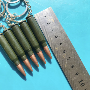 軍のベテランのお土産モック弾丸キーホルダー弾丸真鍮手作りキーホルダー頑丈な金属キーホルダーのマルチシェイプ - Product Image 4