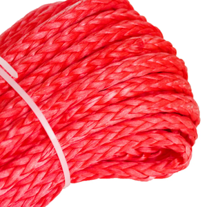 Cable de cuerda de cabrestante con funda, cuerda de remolque sintética gris, cuerda de mantenimiento de lavado de coches para ATV UTV todoterreno - Product Image 3
