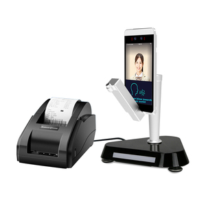 Máquina de control de acceso de reconocimiento facial de alcoholímetro conectada a la impresora compatible con terminal de detección de alcohol SDK personalizable