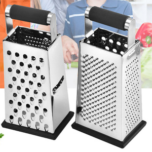 热卖4面钢多功能蔬菜奶酪刨丝器带储物盒 - Product Image 1