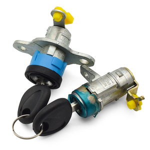 Car Lock Cylinder Full Set Ignition Lock Door and <strong>Trunk</strong> Locks Cylinder With <strong>Inner</strong> Groove Key for H-yundai Verna - Product Image 1