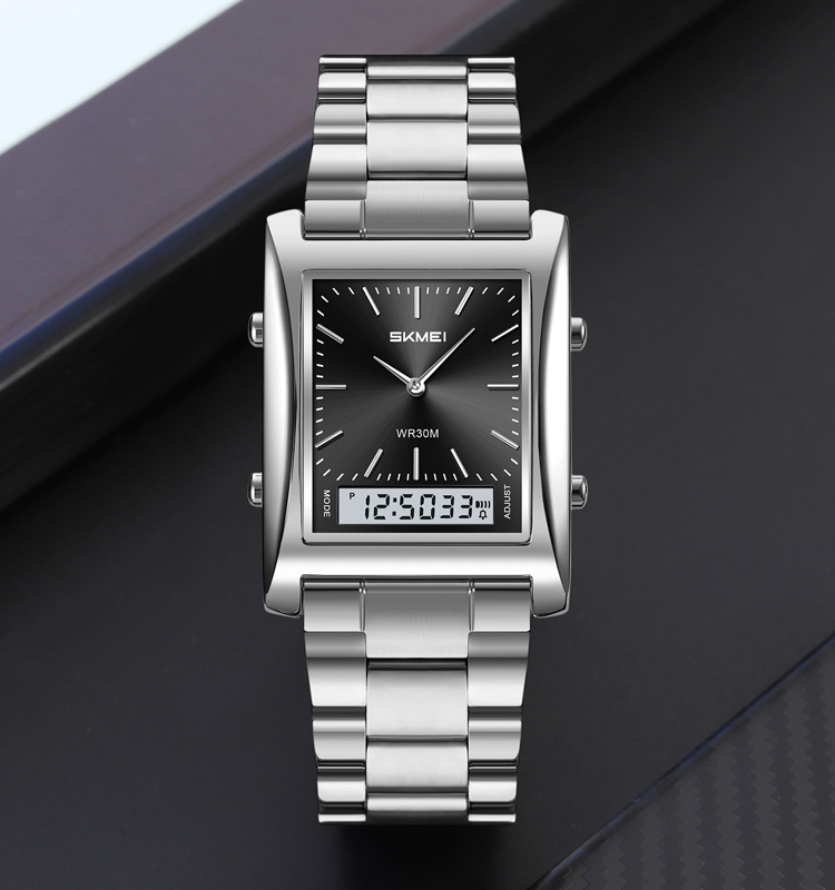 silver/black