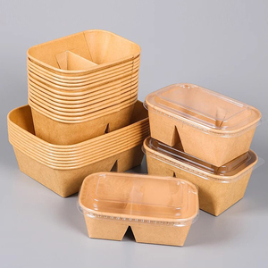 Hot Bán Tùy Chỉnh Bao Bì Hộp Cửa Sổ Hiển Thị Hộp Giấy Cà Ri Ủ Takeout Container Thủ Công Cho Tiệm Bánh Cafe & Món Tráng Miệng Cửa Hàng - Product Image 2