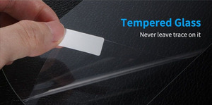 Yeni araba aksesuarları navigasyon GPS yüksek temizle temperli cam ekran koruyucu Film 2K Android oto ses koruyucu etiket folyo - Product Image 5