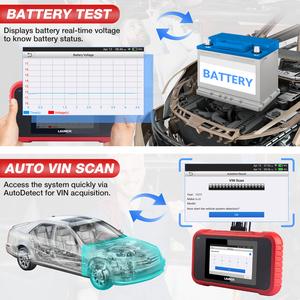 <strong>LAUNCH</strong> X431 CRP129E Obd2 Eobd <strong>Code</strong> <strong>Reader</strong> Scanner Support Engine ABS SRS AT+Brake Oil SAS ETS TMPS Reset Free Update - Product Image 4