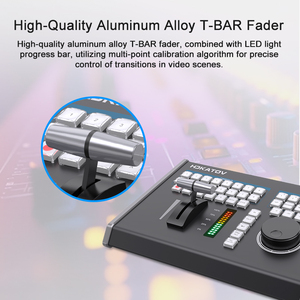 JJTS KT-KD61Vmix yavaş hareket video değiştirici 8 kanal t-bar kontrol paneli yayın sınıfı çok kanallı AVB kaynak anahtarlama - Product Image 3
