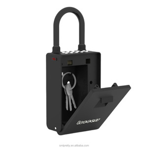 TUYA Bluetoothロックボックスセキュアキーセーフボックス,ホームオフィス用スマートロックボックスキー,盗難防止安全パスワードロック解除-1 - Product Image 1