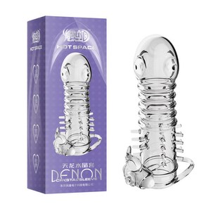 Männliches Sexspielzeug Vibrierendes Spike-Kondom mit Kugel Vergrößern Verzögerung Kristall Weiblicher G-Punkt Orgasmus Erwachsene Produkte Vibrator Penis Ärmel - Product Image 4