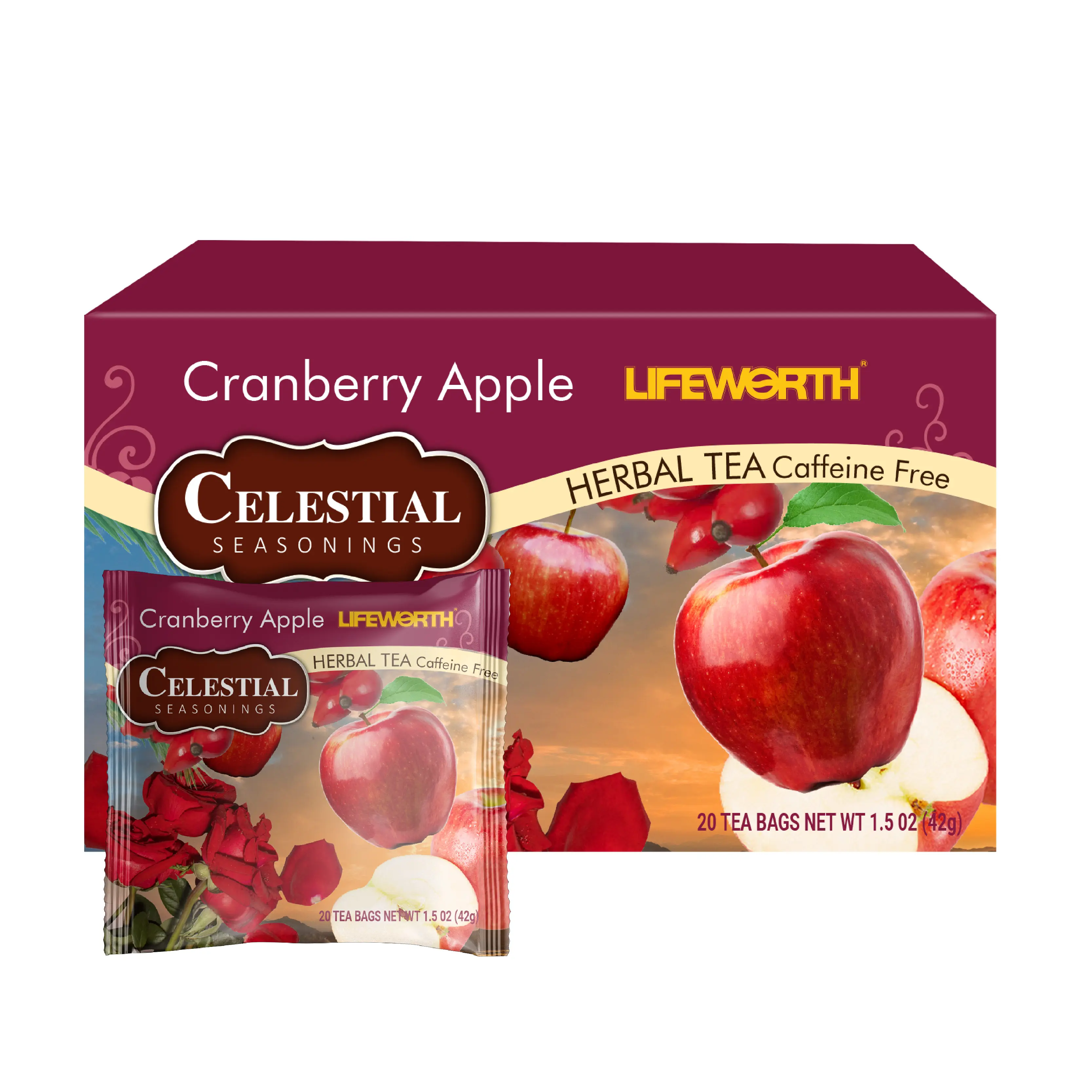 Lifeworth private label Cranberry Vitamin C Capsules Plus Cranberry tea bag