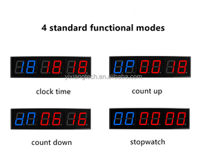 Elettronico professionale 6-Digital LED conto alla rovescia/Count up Timer orologio sport Indoor allenamento sportivo cronografo in grandi/piccole dimensioni - Product Image 4