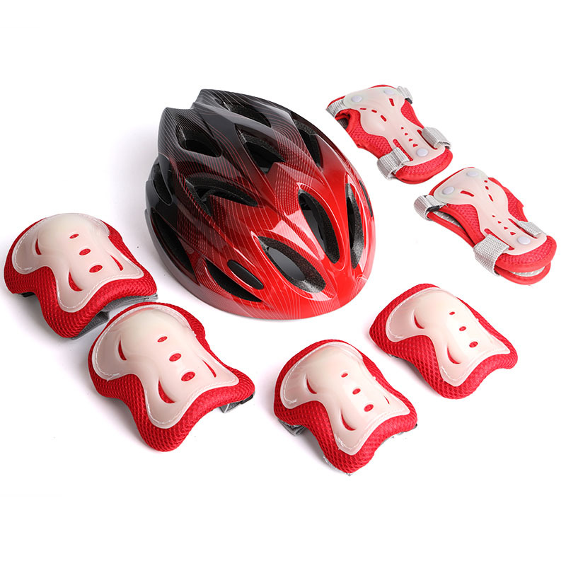 Casque K8 noir et rouge - Équipement de protection lumineux rouge