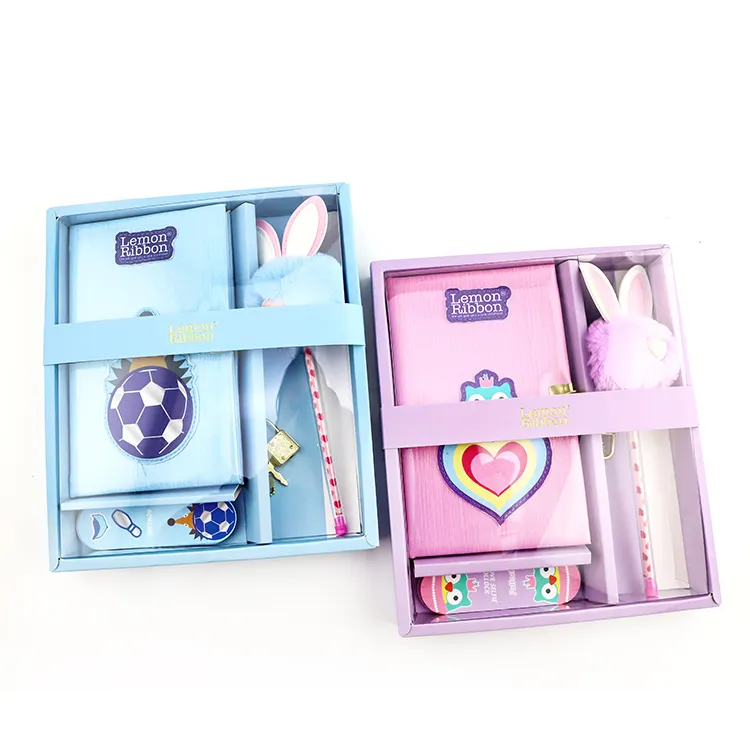 2023 vendite calde set di cancelleria personalizzato set regalo set di cancelleria per bambini della scuola con penna