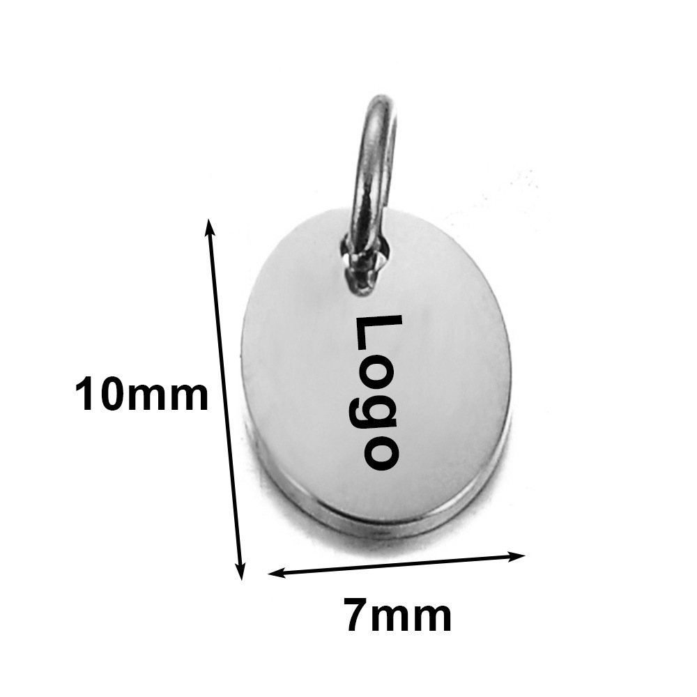 10x7mm ellipse Silver