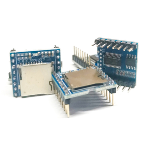 Scheda di decodifica vocale Audio Mini MP3 che supporta scheda TF e U-Disk IO per porta seriale Arduino e chiave AD-modulo vocale Mini lettore MP3 B - Product Image 4