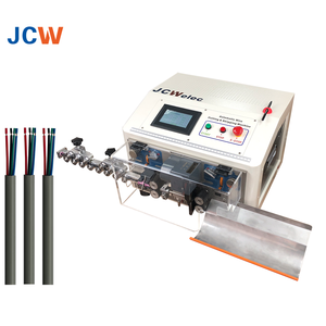 JCW-CS08 Automatic Cat5 and Cat6 Cable <strong>Making</strong> Machine Multi Core <strong>Wire</strong> Cutting Stripping Peeling Equipment - Product Image 1