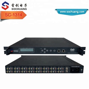 16チャネルmpeg-2/h.264 dvbエンコーダー/16 in 1アナログビデオオーディオipエンコーダー (8av/rca 1asi in、asi ip/udpユニキャスト/マルチキャストアウト) - Product Image 1