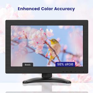 Eyoyo EM116DF Monitor Pequeño de 12 Pulgadas 1366x768 Resolución HD Mini Pantalla LED 75Hz IPS para HDMI VGA Monitores de Video para Ordenador PC - Product Image 1