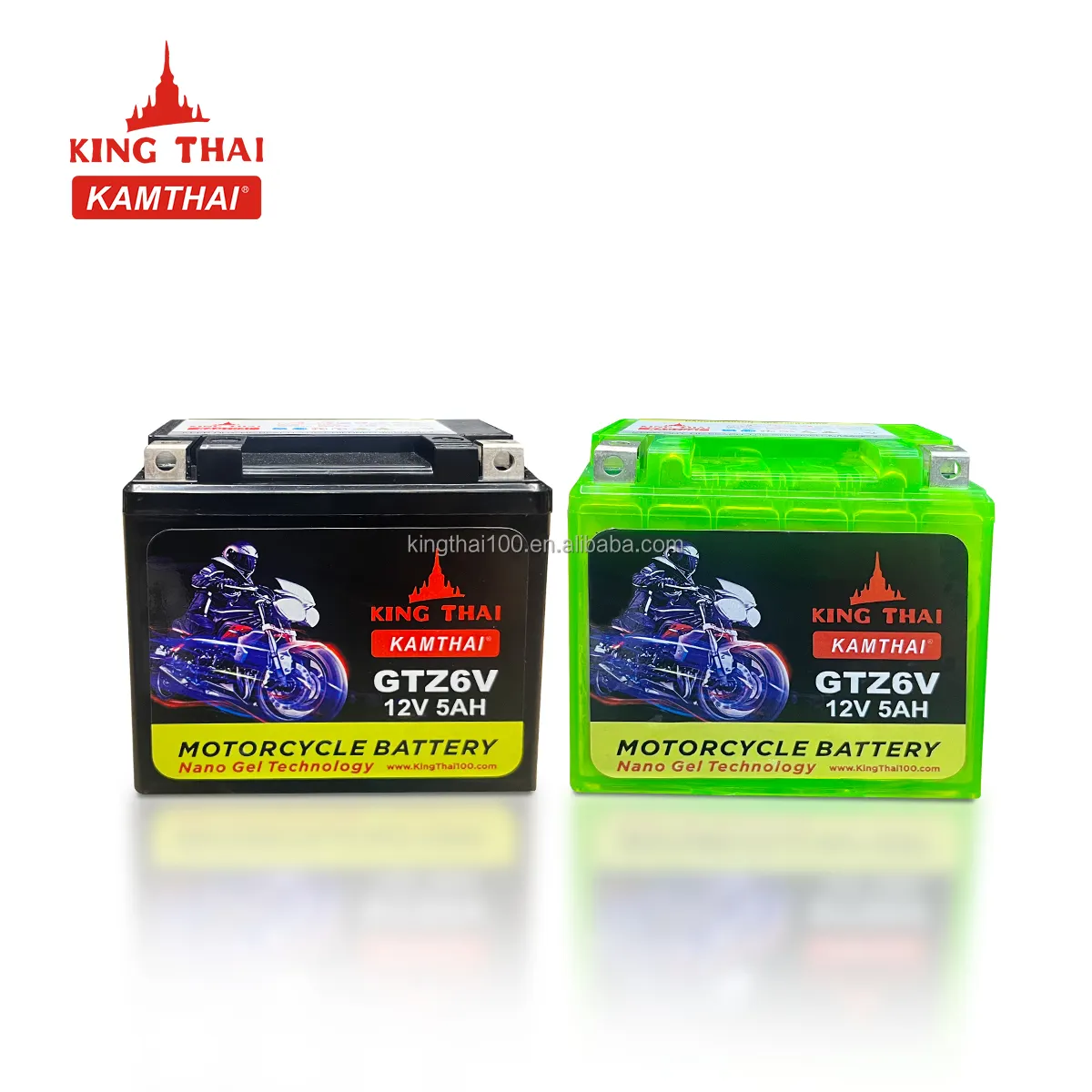 Kamthai แบตเตอรี่มอเตอร์ไซค์ไฟฟ้า12V-5AH GTZ6V แบตเตอรี่ลิเธียม12V สำหรับรถจักรยานยนต์ซูซูกิ GTZ6V แบตเตอรี่