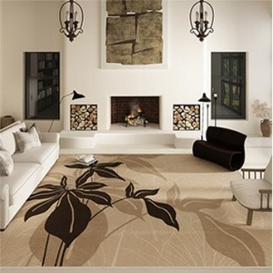 Polyester trừu tượng sơn retro phong cách Mỹ phòng khách sofa Bàn cà phê Thảm Vòng đống chống trượt chống mài mòn dễ dàng - Product Image 2