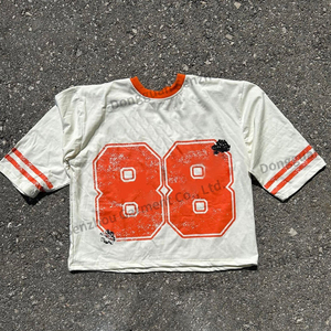 高品质定制印花短圆领宽松合身100% 纯棉平纹男式t恤 - Product Image 6