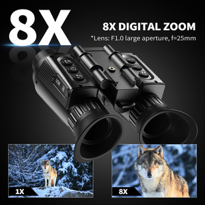 แว่นตา36mp ดิจิตอล NVG 4K UHD แว่นตาสำหรับล่าสัตว์แบบดิจิตอลซูมดิจิตอลใช้8X มองเห็นกลางคืนแว่นสำหรับล่าสัตว์ - Product Image 6