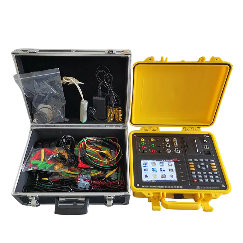 Calibrador de medidor de energía trifásico multifuncional portátil, medidor de energía eléctrica, calibrador de campo