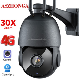 5MP无线WIFI安全IP摄像头高清30倍变焦PTZ户外家庭监控圆顶凸轮CCTV 80米IR夜视CamHipro