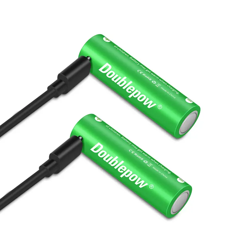 Commercio all'ingrosso 1.5 V 2250mAh 3400mWh ricaricabile agli ioni di litio 1.5 Volt AA batterie USB riciclabili BMS anodo per bambini auto utensili elettrici