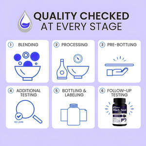 Kapsul pemutih kulit Label pribadi dukungan kekebalan tubuh kuat Gumi minyak biji Jinten hitam organik untuk suplemen pertumbuhan rambut - Product Image 6