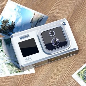 En kaliteli ön ve arka uzun odak AF otomatik odaklama Lens kameralar Video 4K HD dijital kamera çift IPS ekran ile - Product Image 2