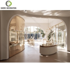 โต๊ะวางเครื่องสำอางทาสีสำหรับร้านค้าการอบเครื่องสำอาง - Product Image 2
