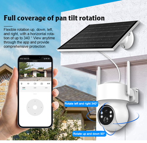 KERUI 4MP WIFI Solar Panel Camera CCTV Surveillance Outdoor <strong>Wireless</strong> Solar Home Security IP Camera PTZ <strong>Network</strong> Camera - Product Image 2