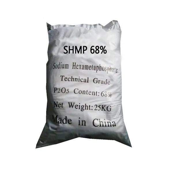 Hexamétaphosphate blanc de sodium de la poudre SHMP 10124 de CAS 68%
