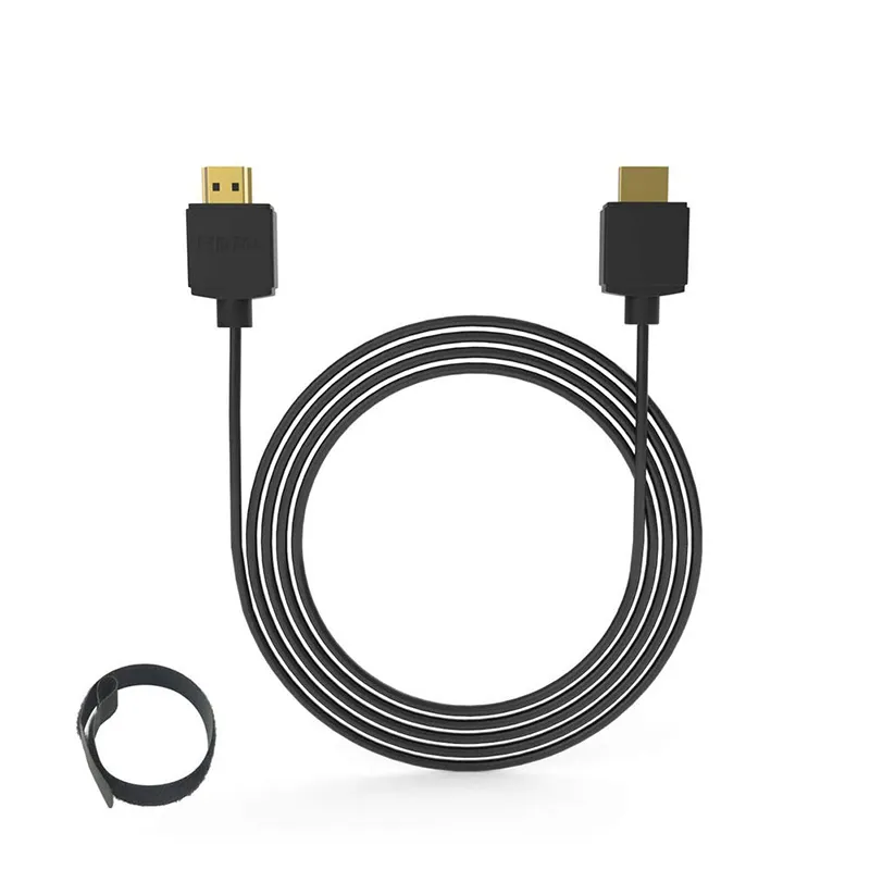 무료 샘플 HDMI 케이블 남성-남성 케이블 4K 60Hz 금도금 OD 3.0mm 초박형 hdmi 케이블