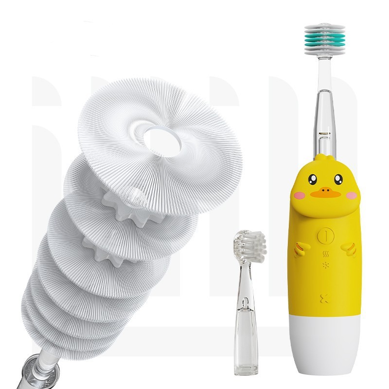 Yellow duck-360 brush head plane replacement brush head