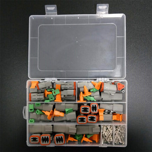 250Pcs Deutsch DT Loạt Nối Dây Không Thấm Nước <span class=keywords><strong>Kit</strong></span> DT06-2/3/4/6S DT04-2/3/4/6P Ô Tô Kín Cắm Với Chân Hộp - Product Image 5