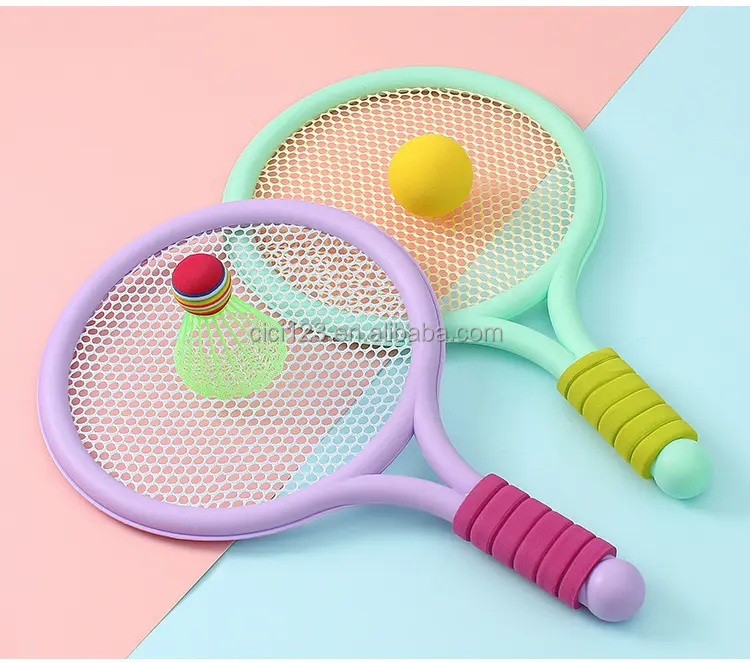 Juego de raquetas de bádminton para niños al por mayor, raqueta de tenis para niños de 3 a 12 años, juguetes deportivos para escuela primaria